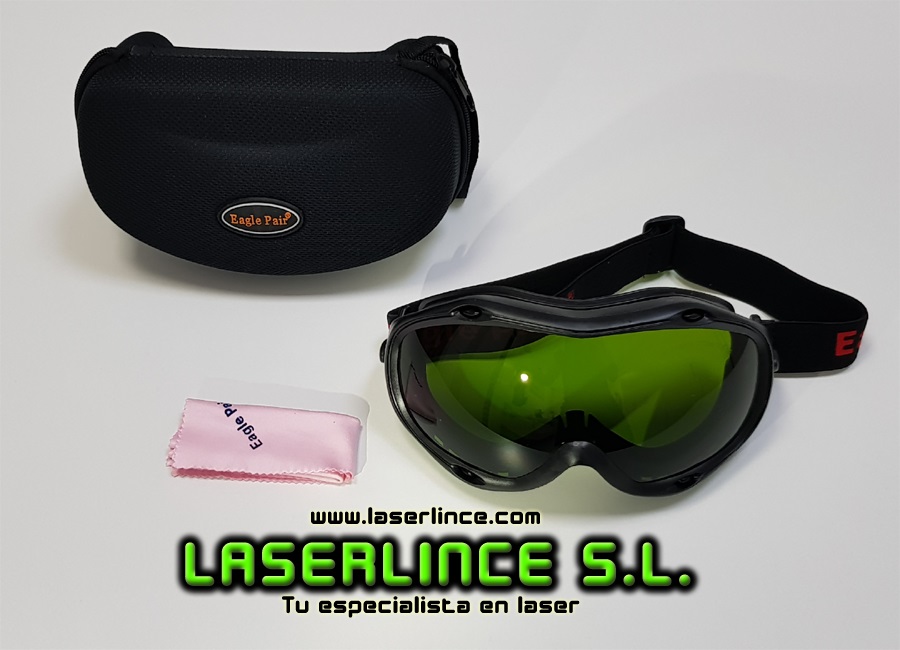 Gafas integrales de protección láser 190-470 & 800-1700nm OD5+